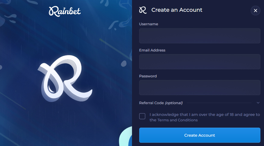 Rainbet Registration Notes For Australia
